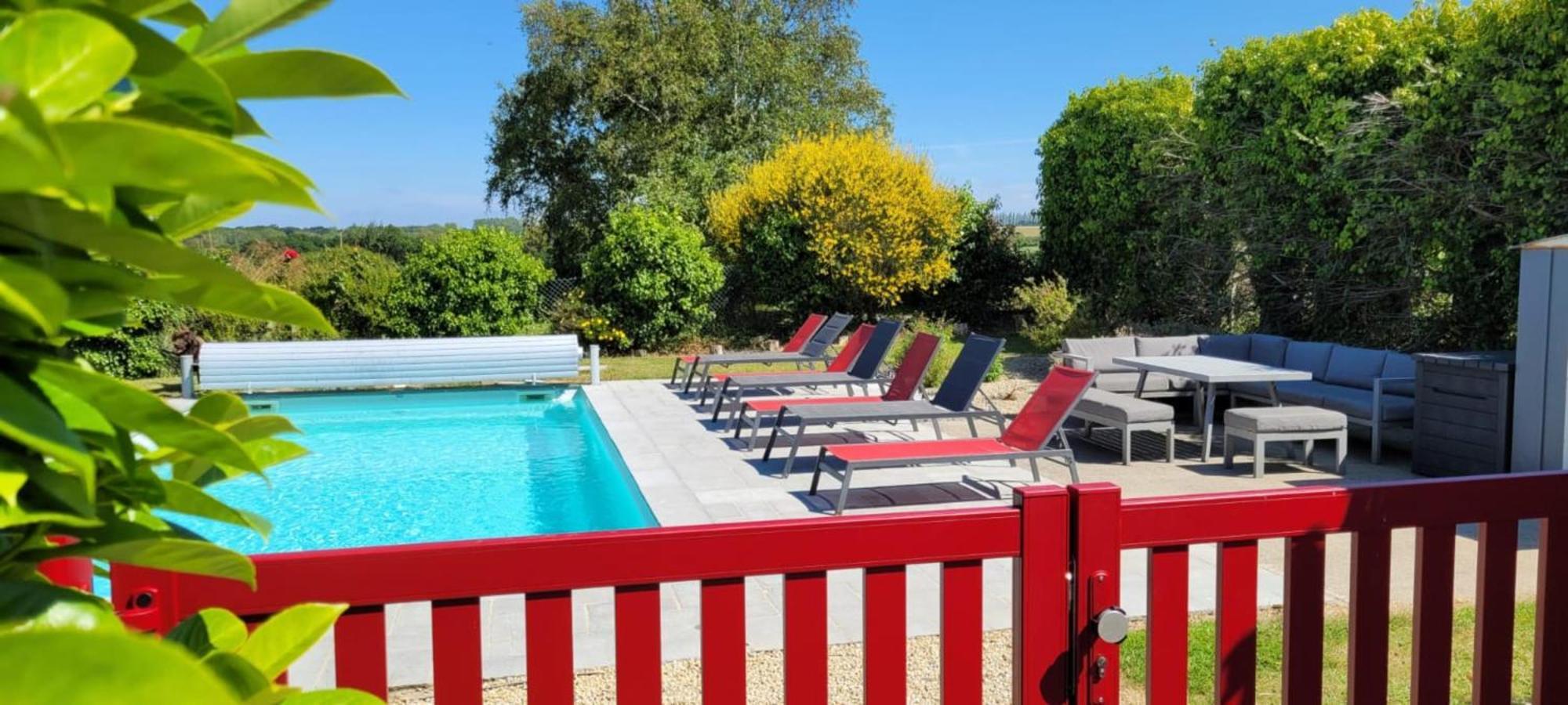 Le Clos Du Verdelet Vue Mer Piscine Planguenoual Exteriör bild
